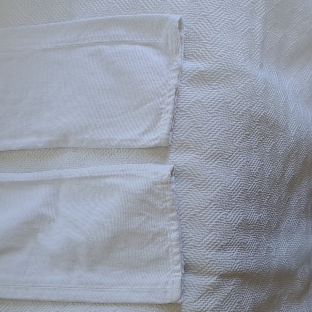 Agolde Los Angeles‎ Womens Lana 100% Cotton Frayed White Straight Ankle Jeans 29 - Picture 8 of 8